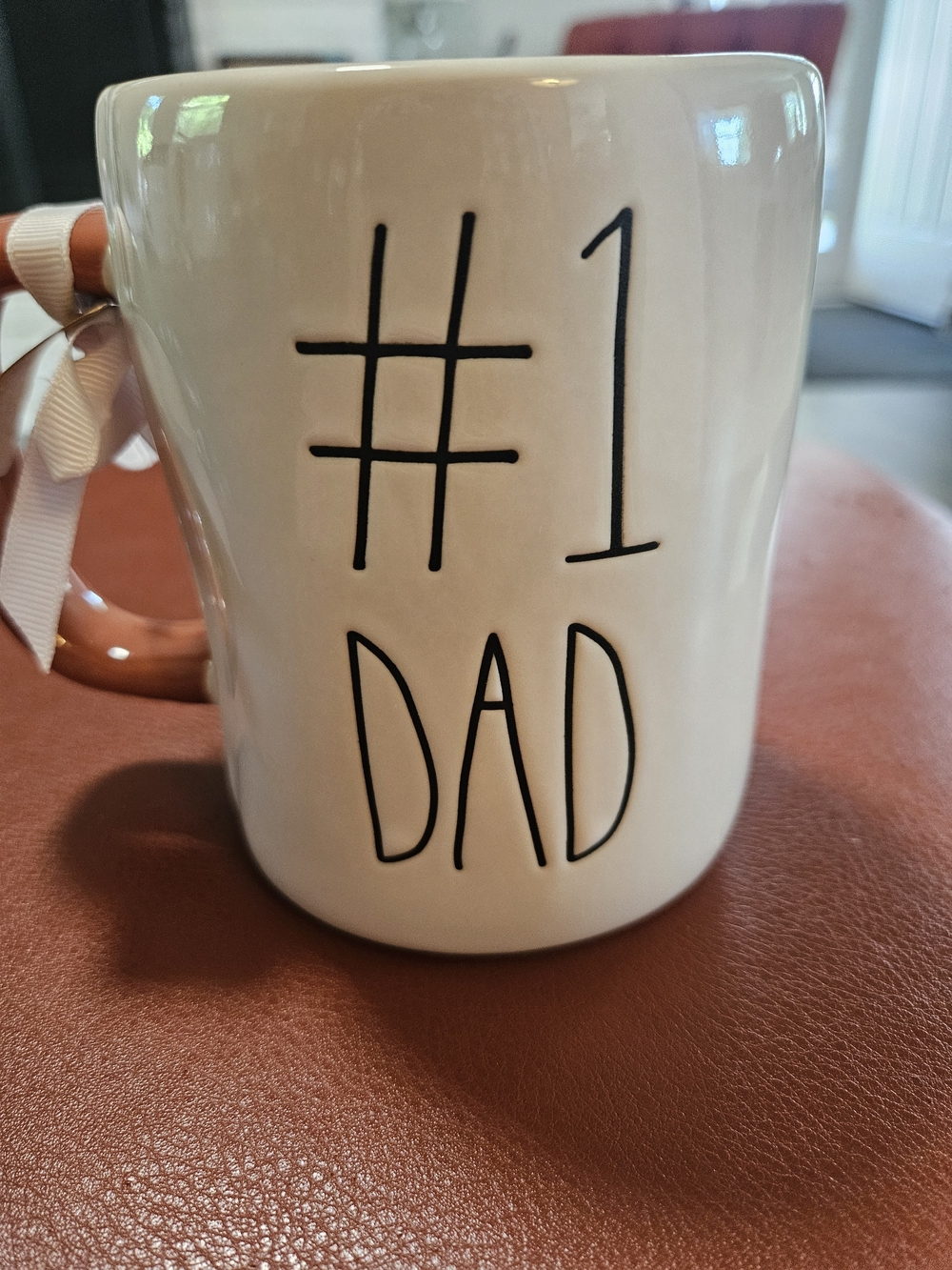 Rae Dunn #1 Dad White Ceramic Mug